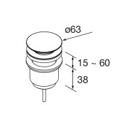 Siphon-vidage FLOW Chrome - SALGAR 102303 
