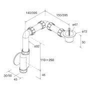 Siphon-vidage CONEX Blanc - SALGAR 102307 