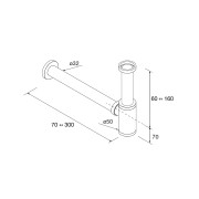Siphon-vidage SMART Chrome - SALGAR 103975 