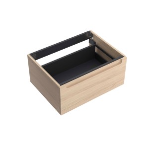 Meuble salle de bain MONTERREY 600 1 tiroir Chêne Sienna H270 P450 - SALGAR 119312 