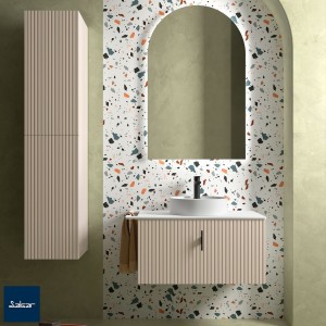 Meuble salle de bain BIBA 800 1 tiroir Macchiato H405 P450 - SALGAR 102245 