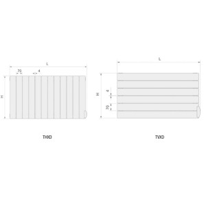 Radiateur électrique ACOVA - FASSANE Premium Horizontal 2000W à tubes horizontaux - TVXD200-150/GF