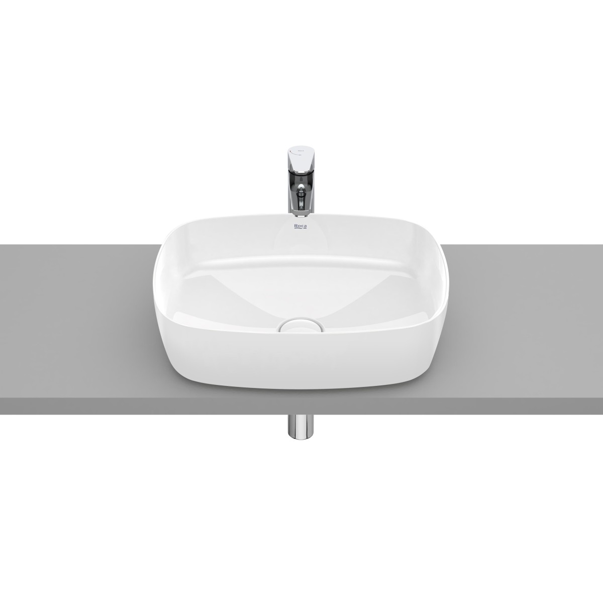 Vasque à poser rectangulaire Inspira Soft 37X50 Blanc - ROCA A327500000