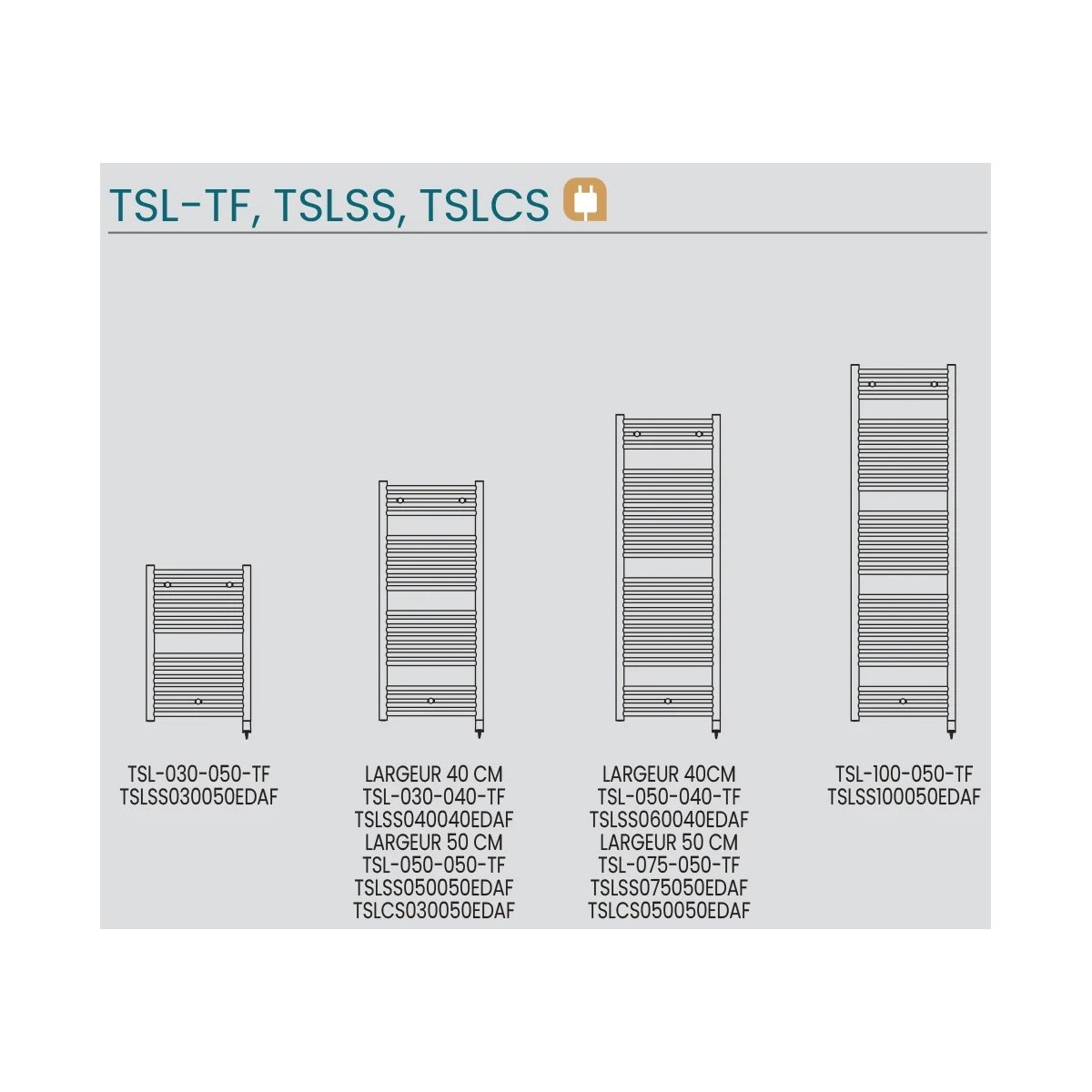 Sèche-serviette ACOVA ATOLL SPA dimensions