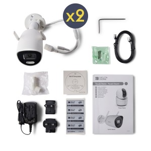 Pack 2 Tycam Guard | 2 caméras de sécurité extérieure connectées - Delta Dore 6417020 