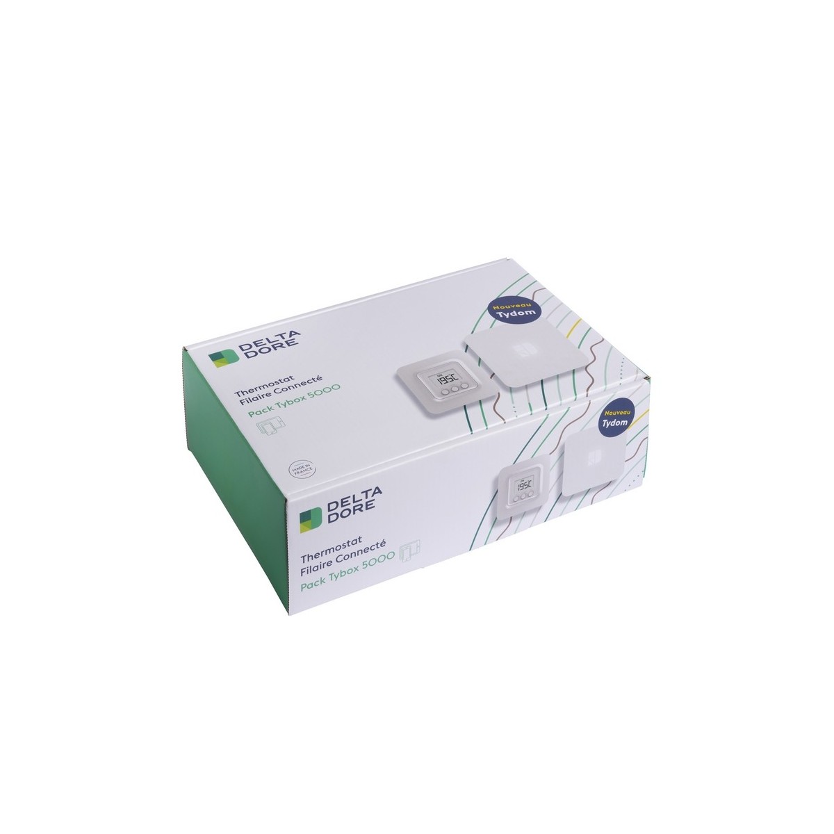Pack Tybox 5000 connecté 1 thermostat Tybox 5000 + 1 box connectée Tydom Home - DELTADORE 6050660 