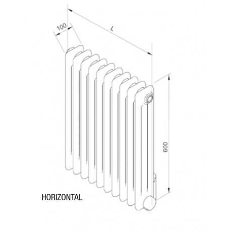 Radiateur Acova VUELTA - radiateur electrique horizontal TMC/GF - TMC-SR