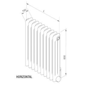 Radiateur Acova VUELTA - radiateur electrique horizontal TMC/GF - TMC-SR