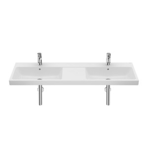 The gap lavabo mural double avec jeu de fixations 1400x460x60 - ROCA A3270MU000 