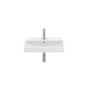 Ona lavabo mural compact avec jeu de fixations en fineceramic 600x360 blanc mat - ROCA A327684620 
