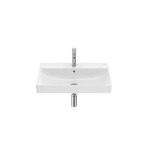 Ona lavabo mural avec jeu de fixations en fineceramic 650x460 h80 blanc brillant - ROCA A327687000 