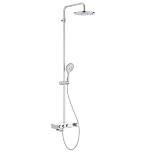 Index-t switch colonne bain-douche 3 voies chromé - ROCA A5A9H09C00 