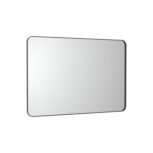 Luna miroir rectangulaire avec cadre noir et éclairage d’ambiance led 1200 x 800 - ROCA A812424000 