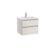 The gap unik meuble 2 tiroirs + lavabo slim 2 trou 600mm frêne nordic - ROCA A851476434 