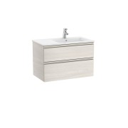 The gap unik meuble 2 tiroirs + lavabo droite 2 trou 800mm frêne nordic - ROCA A851480434 