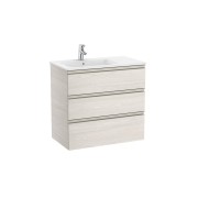 The gap unik meuble 3 tiroirs + lavabo slim gauche 800mm frêne nordic - ROCA A851487434 