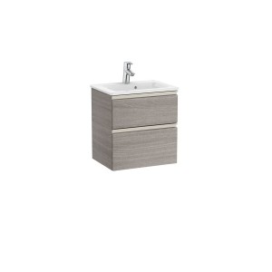 The gap unik meuble 2 tiroirs + lavabo slim 500mm city oak - ROCA A851494402 