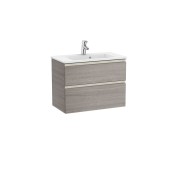 The gap unik meuble 2 tiroirs + lavabo slim 700mm city oak - ROCA A851496402 