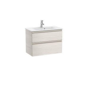 The gap unik meuble 2 tiroirs + lavabo slim 700mm frêne nordic - ROCA A851496434 