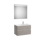 The gap pack 2t lav dte 800mm (unik+miroir) city oak - ROCA A851513402 