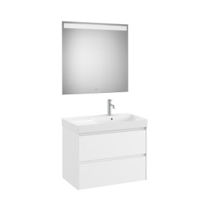Ona pack 2 tiroirs 800mm lavabo droite blanc mat - ROCA A851706509 