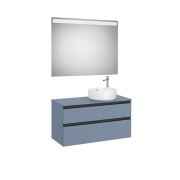 The gap pack 2t pour vasque à droite 1000mm bleu mat/ poignées noires - ROCA A851972548 