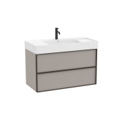 Inspira unik 2 tiroirs 1000x490mm gris mat - ROCA A851992510 