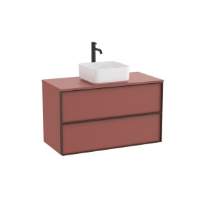 Inspira meuble pour vasque à poser + plan 1000x490 mm terracotta mat - ROCA A851995552 