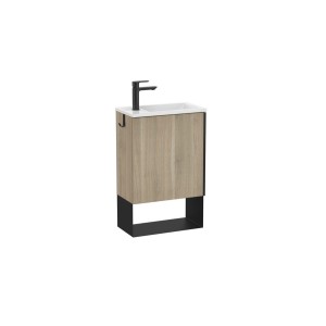 Mini pro unik 1 porte (meuble+lavabo) 450 mm bouleau - ROCA A852008422 