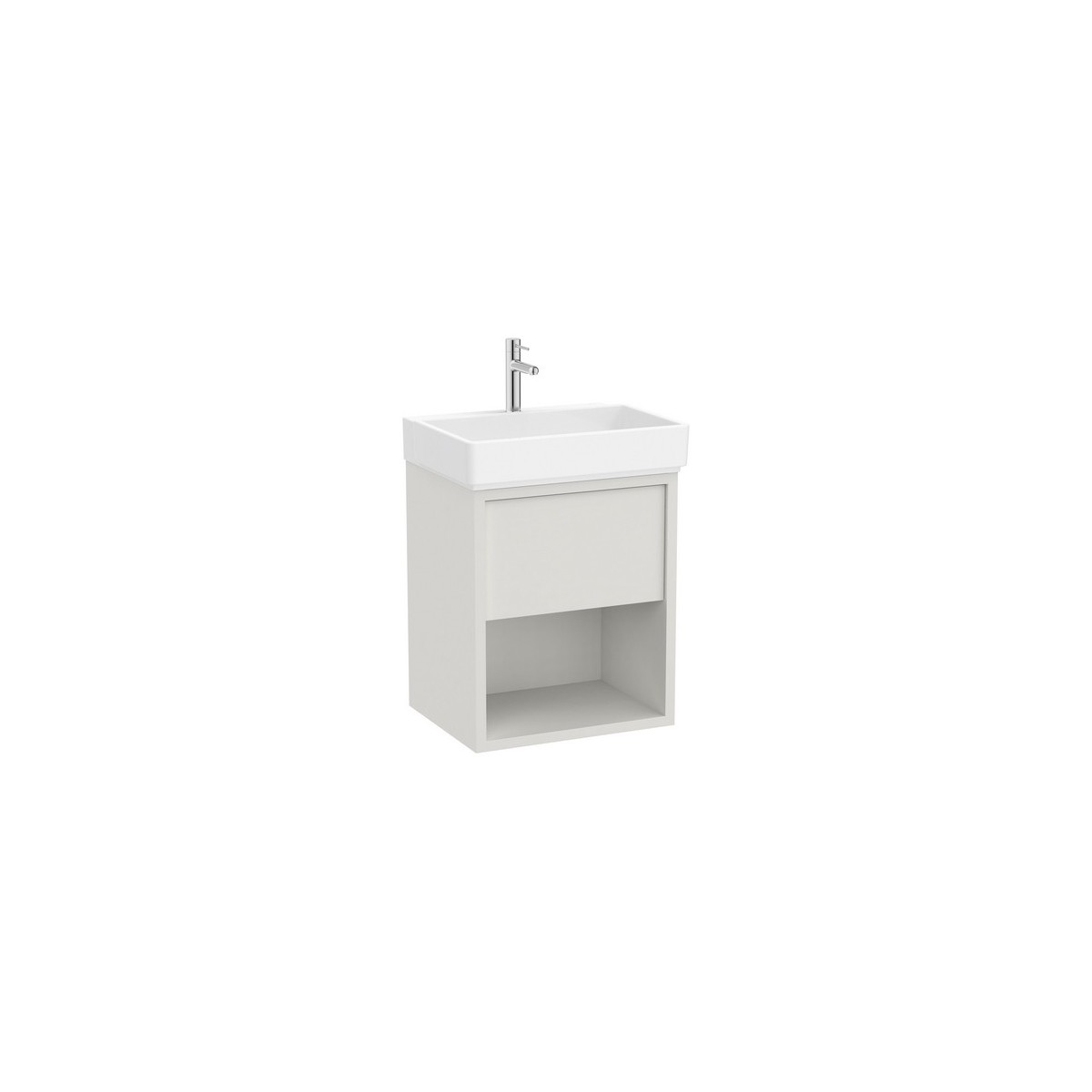 Tura unik 1t 1 niche inf 550 mm blc cassé mat - ROCA A852024558 