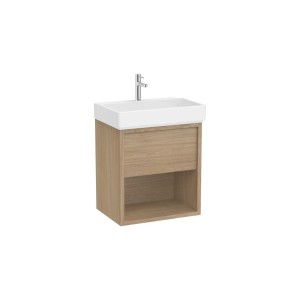 Tura unik (meuble 1 tiroir + 1 niche inférieure + lavabo) 600 mm orme clair - ROCA A852025565 
