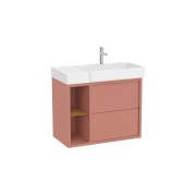 Tura unik 2t 2 niches lat lavabo asymétrique d 800 terracotta clair mat - ROCA A852027560 