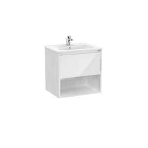 Tenor unik (meuble 1 tiroir et 1 niche inférieure + lavabo) 600mm blanc brillant - ROCA A852079806 