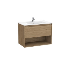 Tenor unik (meuble 1 tiroir et 1 niche inférieure + lavabo) 800 mm noyer - ROCA A852080517 