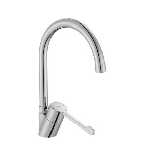 Victoria pro mitigeur évier bec tube haut mobile poignée gérontologique chromé - ROCA A5A8E5GC00 