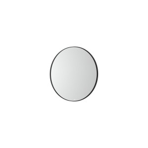 Luna miroir rond ø 600 avec cadre noir et éclairage d’ambiance led - ROCA A812425000 