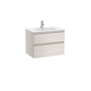 The gap unik meuble 2 tiroirs + lavabo slim 2 trou 700mm frêne nordic - ROCA A851477434 