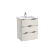 The gap unik meuble 3 tiroirs + lavabo slim 600mm frêne nordic - ROCA A851484434 