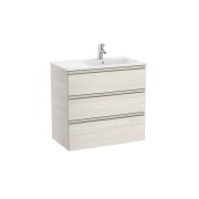 The gap unik meuble 3 tiroirs + lavabo slim droite 800mm frêne nordic - ROCA A851489434 