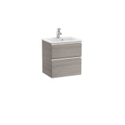 The gap unik meuble 2 tiroirs + lavabo slim 500mm city oak - ROCA A851494402 