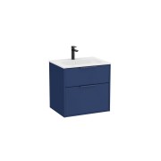 Optica unik 2 tiroirs 600 mm bleu acier mat - ROCA A851982551 