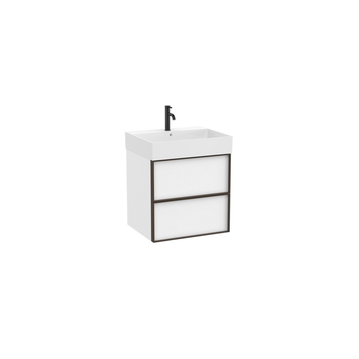 Inspira unik 2 tiroirs 600x490mm blanc mat - ROCA A851990509 