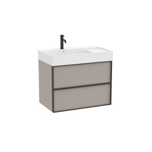 Inspira unik 2 tiroirs 800x490mm gris mat - ROCA A851991510 