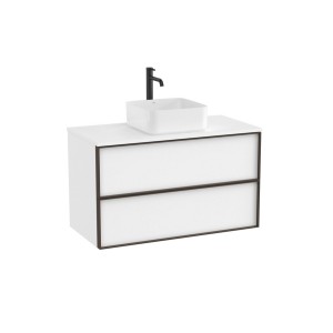 Inspira meuble pour vasque à poser + plan 1000x490 mm blanc mat - ROCA A851995509 