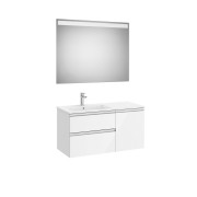 The gap pack 2t+1p 1000 mm asym gche blanc brill/poignées alu brill - ROCA A851998806 