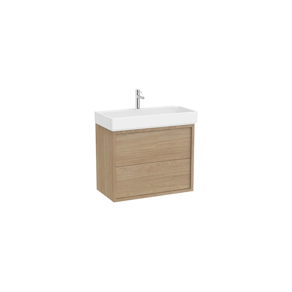 Tura unik (meuble 2 tiroirs + lavabo) 800 mm orme clair - ROCA A852033565 