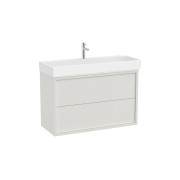 Tura unik (solution meuble 2t + lavabo percé 1 trou) 1000 mm blanc cassé mat - ROCA A852035558 