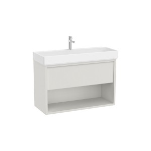 Tura unik 1t 1 niche inf lav percé 1t 1000 mm blc cassé mat - ROCA A852037558 