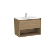 Tenor unik (meuble 1 tiroir et 1 niche inférieure + lavabo) 800 mm noyer - ROCA A852080517 