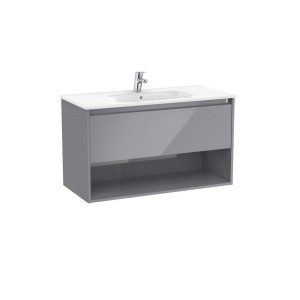 Tenor unik 1t 1 niche inf 1000 mm gris galet brillant - ROCA A852081516 